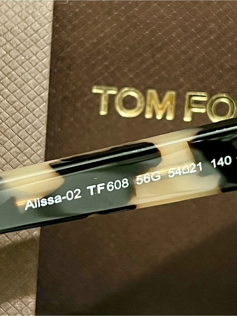 Tom Ford TF608 Alissa-02 Sunglasses | 56G Blonde Havana Tortoise | Authentic